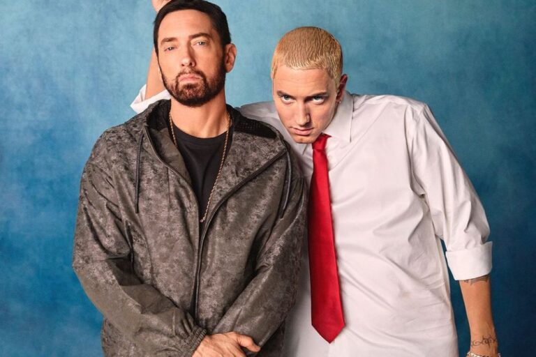 foto di eminem giovane e eminem vecchio